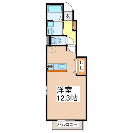 アドラブールＢの物件間取画像